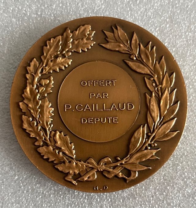 Medalla bronce francesa 3 vacas