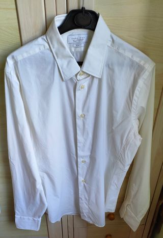 Camisa de vestir hombre L blanco , 