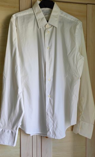 Camisa de vestir hombre L blanco , 