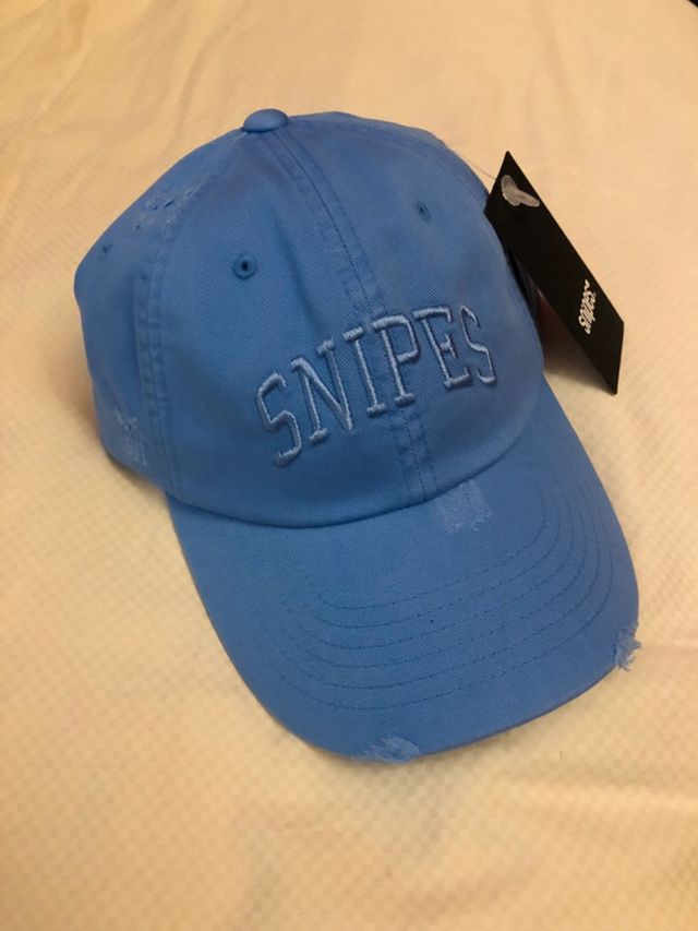 Gorra Snipes azul efecto desgastado