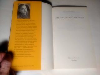 ÉTICA Y CONDICIÓN HUMANA.
EUGENIO TRÍAS. PENÍNSULA