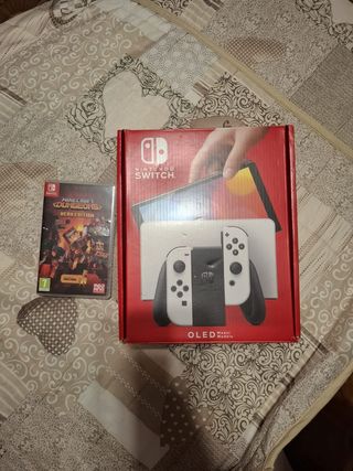 Nintendo Switch OLED bianca - Minecraft