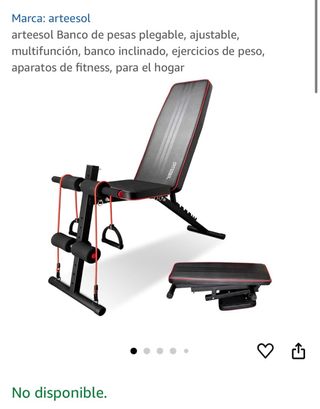 Banco de pesas plegable