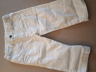 Pantalone 9 mesi 1' classe bianco