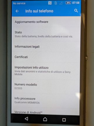 Sony Xperia M2 D2303 smartphone Android 8 GB 