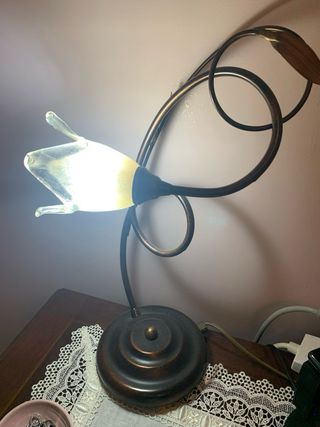 Lampadario stile floreale 6 luci