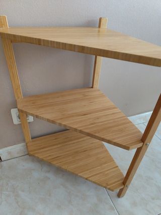 2 Estanterias RAGRUND triangular de bambú