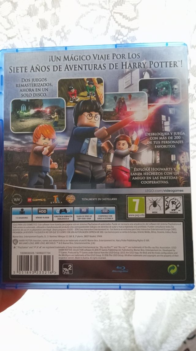 Videojuego lego Harry Potter