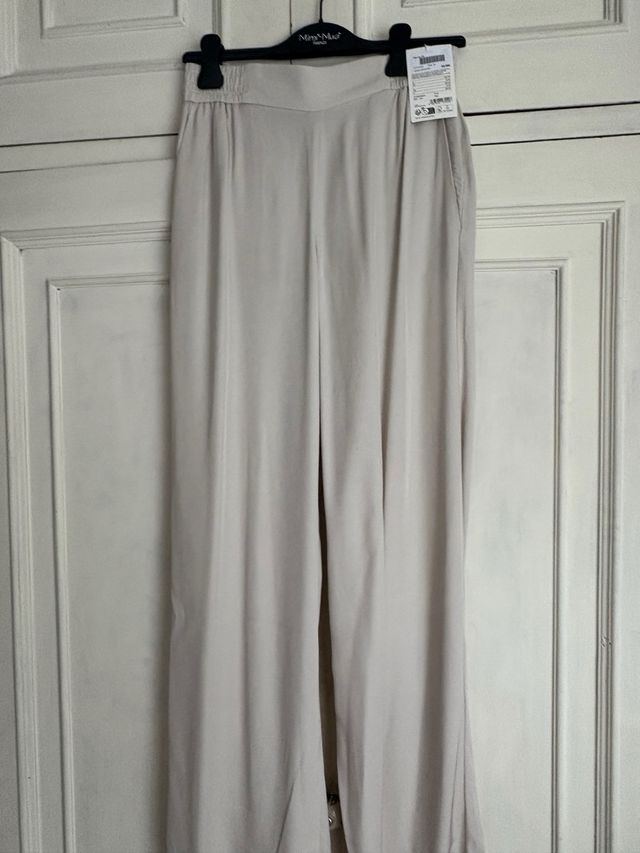 Pantalones Mimi-Mua beige, talla 34 corresponde 36