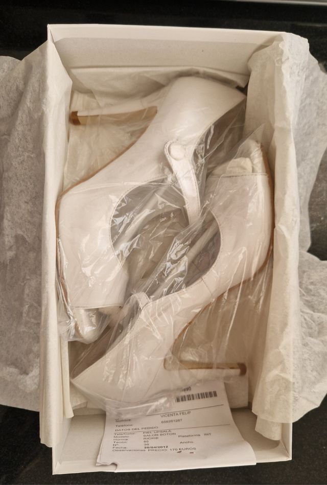 Zapato salon novia
