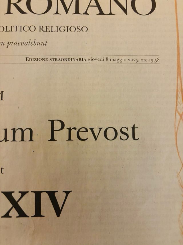 Osservatore Romano Papa Leone XIV