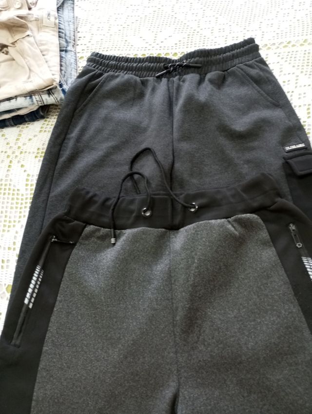 2 Pantalones chándal grises