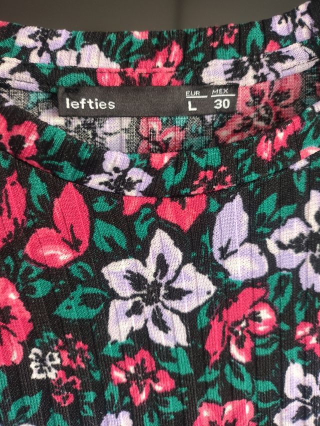 Vestido Lefties flores - Talla L