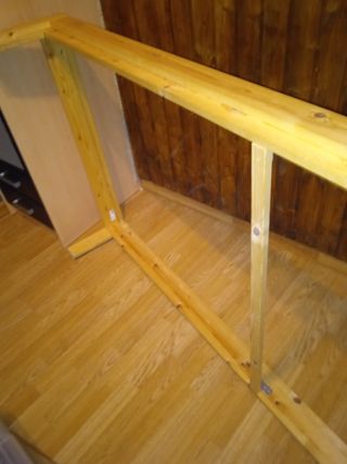 Estructura cama Ikea madera