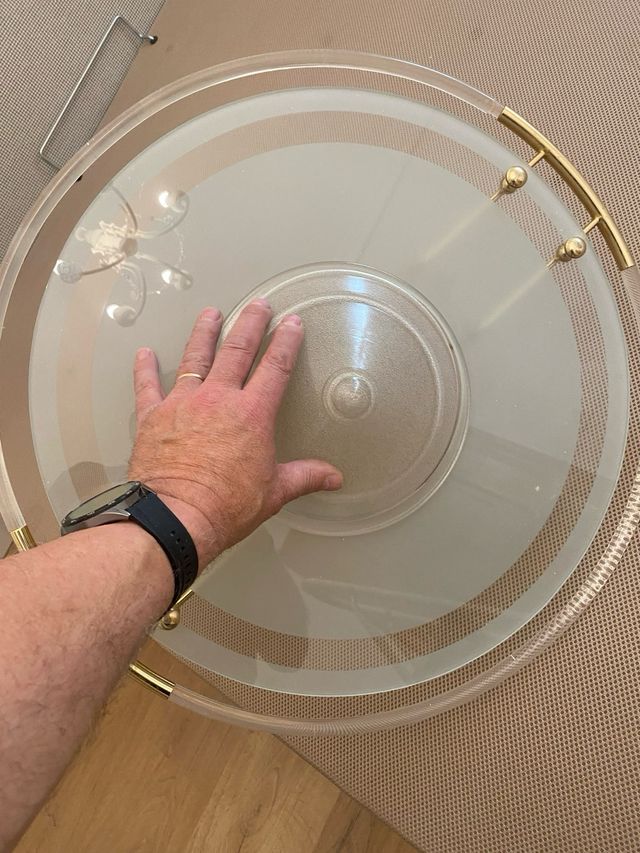 Lámpara techo dorada moderna