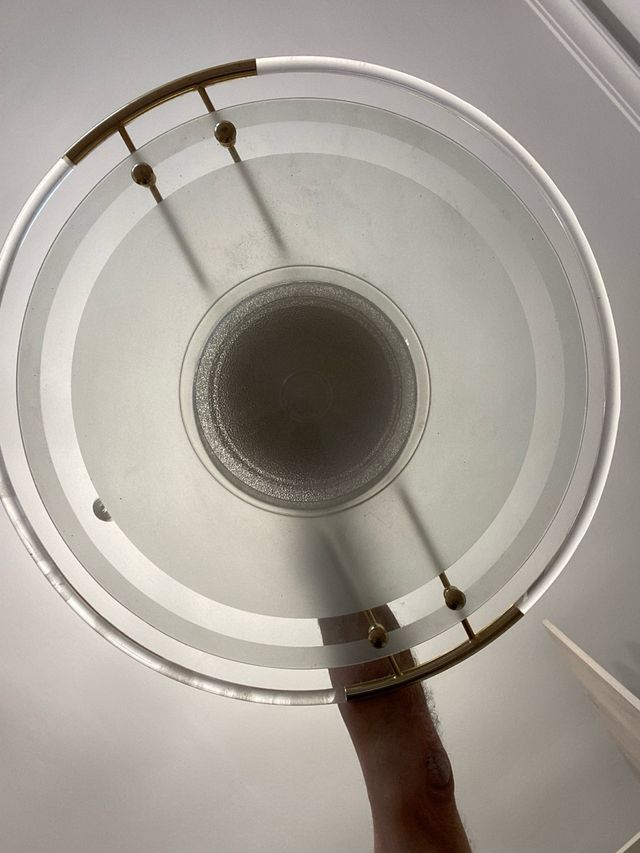 Lámpara techo dorada moderna