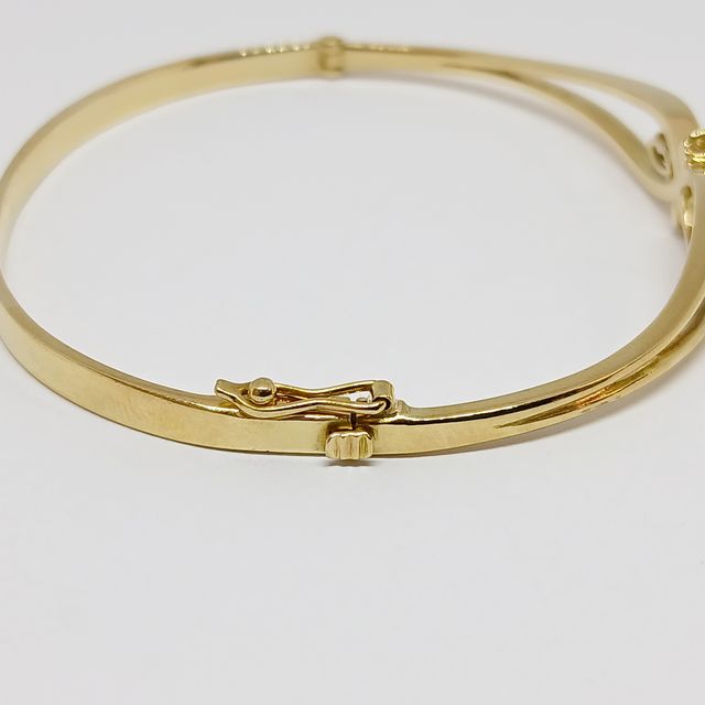 Esclava Oro Brillantes Zafiros