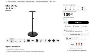 Soporte de monitores de audio  K&M 26740