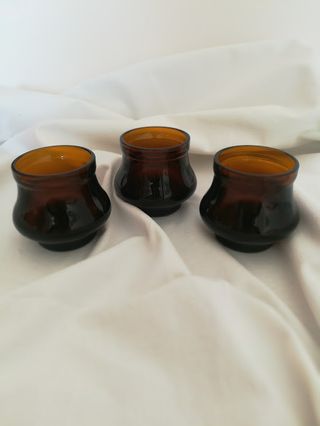 Lotto 3 vasetti, utili anche come portacandele.