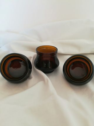 Lotto 3 vasetti, utili anche come portacandele.