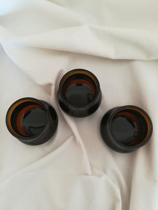 Lotto 3 vasetti, utili anche come portacandele.