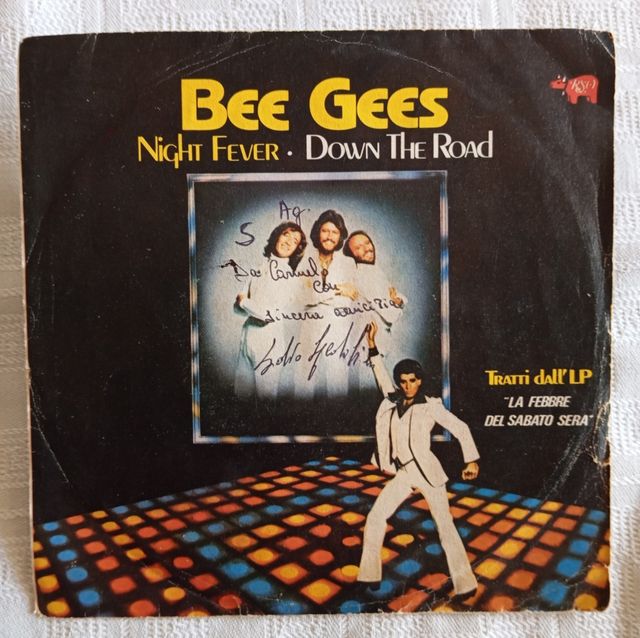 Singolo 45 giri Bee Gees - Night Fever