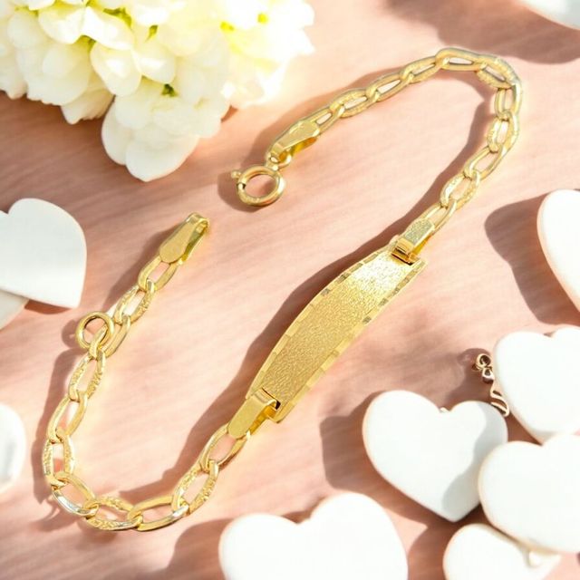 Pulsera Esclava Bebe Oro 18 Kilates
