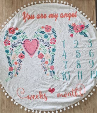 Manta de bebé para hacer fotos de meses