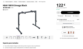 Soporte para teclados K&M 18810