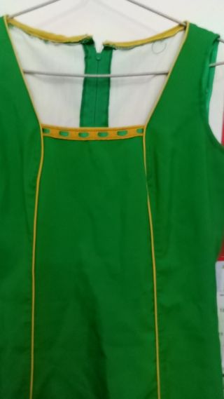 Traje Flamenca Verde - Rojo
