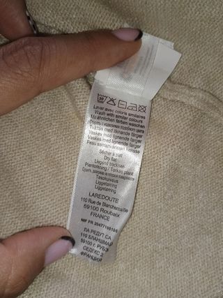 Maglione aperto con bottoni 12 mesi panna