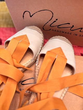 Sandalias esparto Micuir beige/mostaza