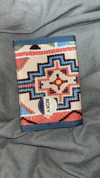 Cartera Roxy - Azul y Beige