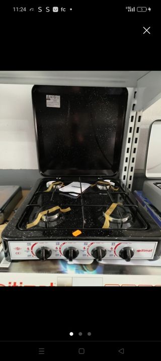 Cocina de 4 fuegos a gas Nueva a estrena