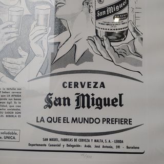 ANUNCIO PUBLICITARIO SAN MIGUEL