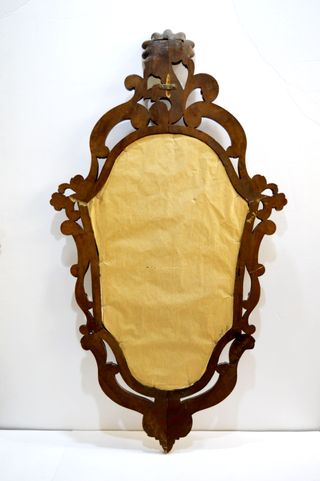 Espejo de pared barroco en nogal