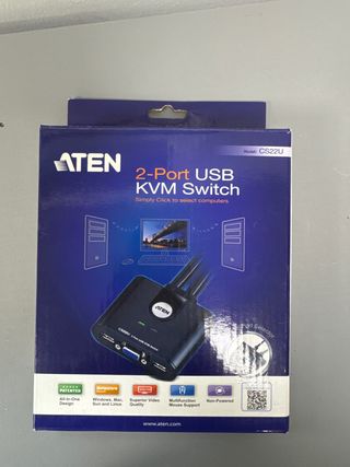 ATEN CS22U - Conmutador KVM USB 2 puertos