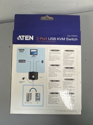 ATEN CS22U - Conmutador KVM USB 2 puertos