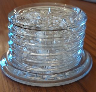 JUEGO 6 POSAVASOS + 1 POSABOTELLAS SIN ESTRENAR