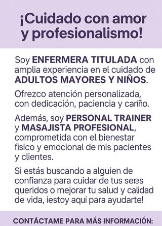 Masajes profesionales - adultos mayores y niños