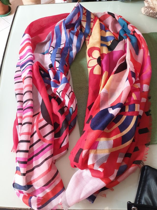 Foulard multicolor rosso
