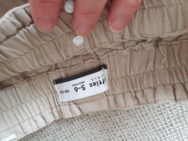 Shorts niña beige 5-6 años