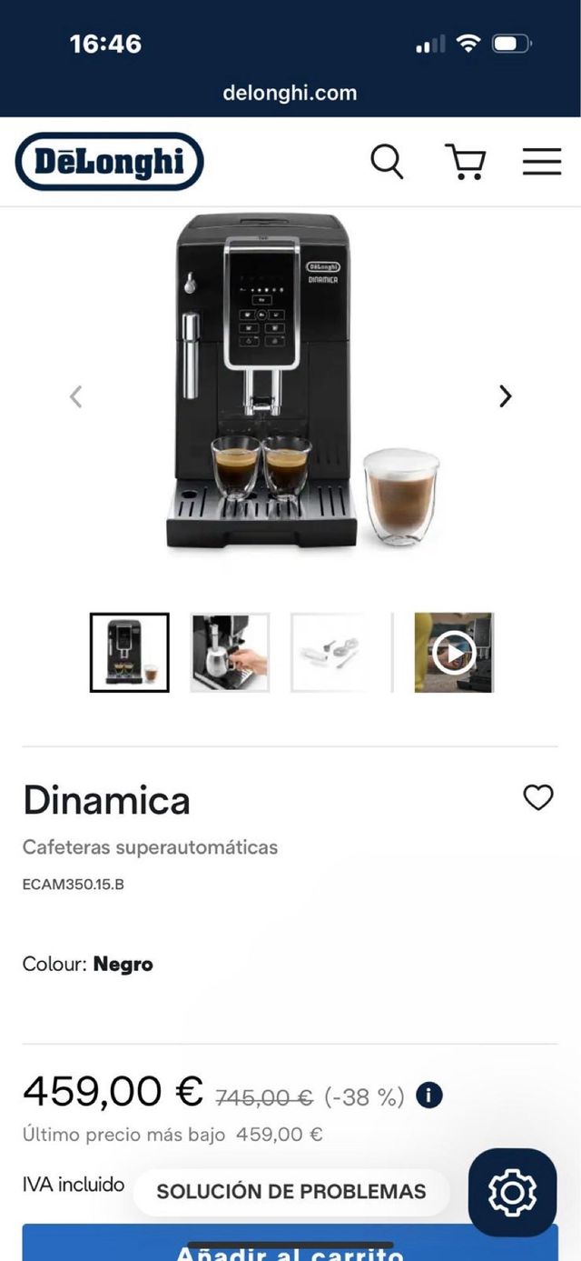 Cafetera DeLonghi Dinamica