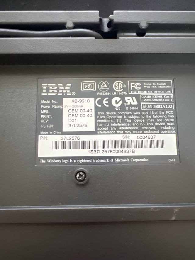 Teclado IBM KB9910