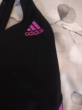 Bañador Adidas niña negro-morado