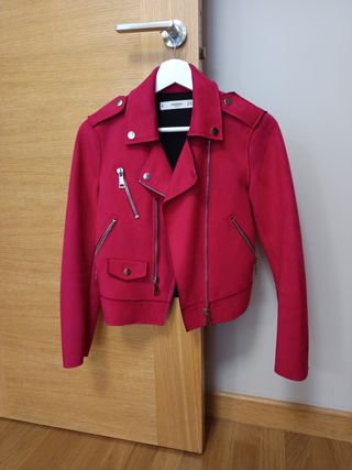Chaqueta antelina mango