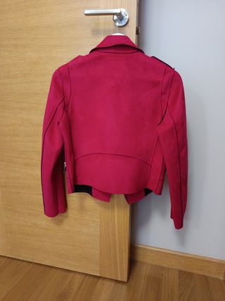 Chaqueta antelina mango