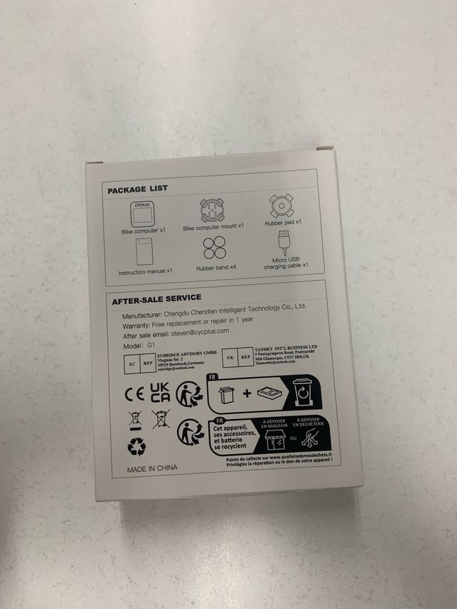 COMPUTER PER BICI GPS G1 CYCPLUS CONTACHILOMETRI