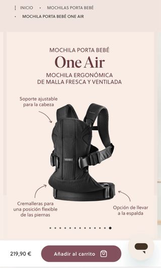 Mochila portabebe
