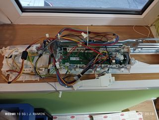 Frontal con programador lavadora  AEG.mod.fotos.